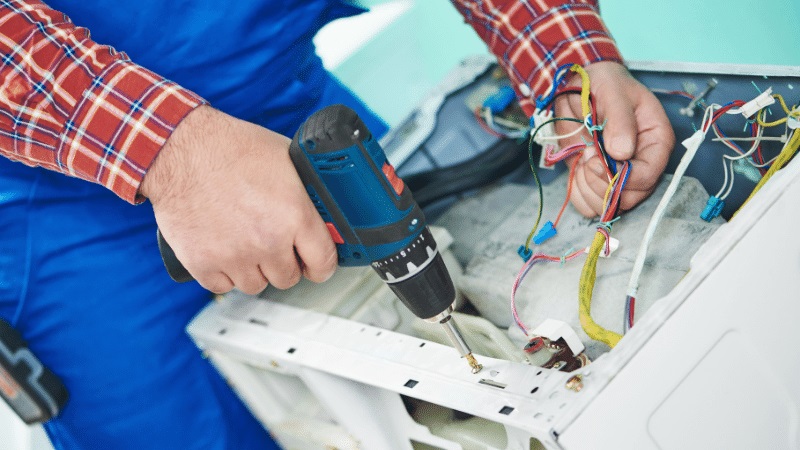 Kandıra Fondital Fondital çamaşır makinesi kart tamiri – Su almama arızası orijinal parça ile giderildi. - Teknik servis örneği